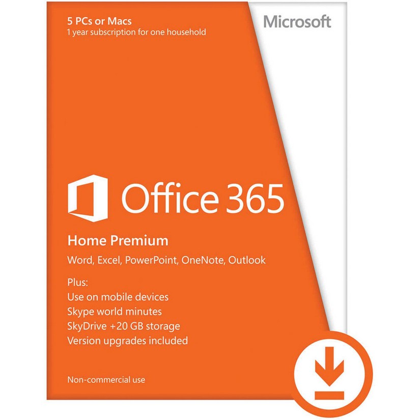Microsoft Office 365 Home Premium 32bit/64 Eng Sub 1yrs DM Medialess