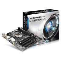 ASRock H87M, Socket 1150, 2x DDR3,1x PCIe x16, 1x PCIe x4, 2x PCI, 6x SATA3, 6x USB3, Gb LAN, H